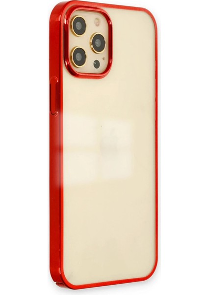 Newface iPhone 12 Pro Max Kılıf Element Silikon - Kırmızı