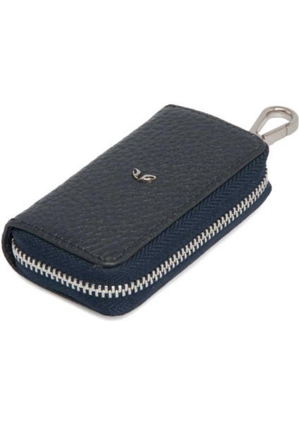 Elite Lacivert Hakiki Deri Unisex Anahtarlık - S1AN00000257-A38 1 Adet