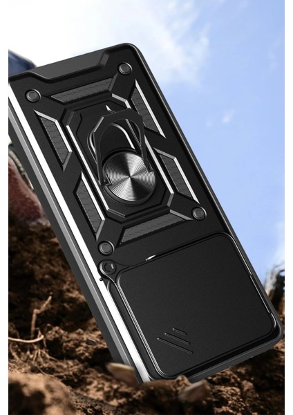 Newface Xiaomi Mi 15 Kılıf Pars Lens Yüzüklü Silikon - Siyah modelleri