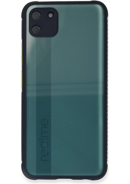 Newface Realme C11 Kılıf Miami Şeffaf Silikon - Lacivert fiyatları