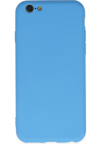 Newface iPhone 6 Plus Kılıf Nano Içi Kadife Silikon - Mavi