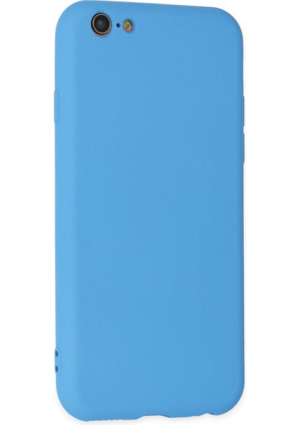Newface iPhone 6 Plus Kılıf Nano Içi Kadife Silikon - Mavi modelleri