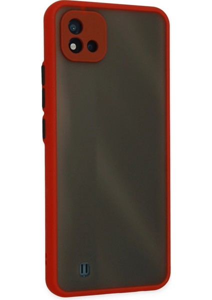 Newface Realme C11 2021 Kılıf Montreal Silikon Kapak - Kırmızı modelleri
