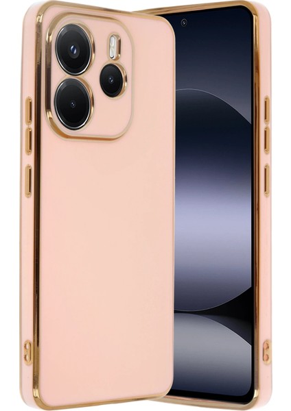 Newface Xiaomi Redmi Note 14 4g Kılıf Volet Silikon - Pembe