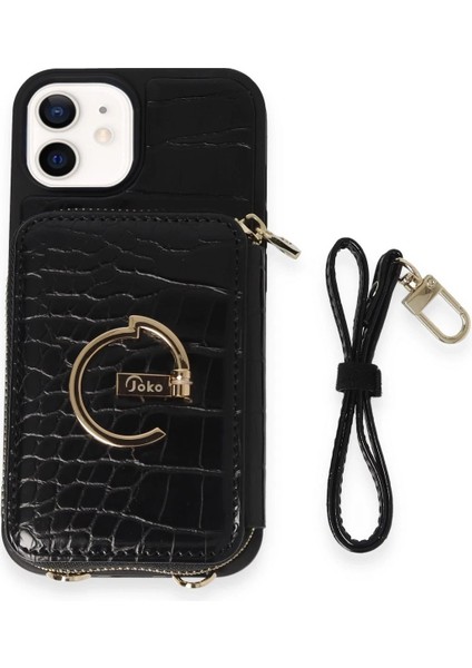Joko iPhone 11 Kılıf Ermes Kapak - Siyah
