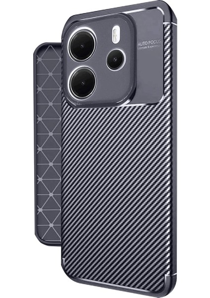 Newface Xiaomi Redmi Note 14 4g Kılıf Auto Focus Karbon Kapak - Lacivert fiyatları