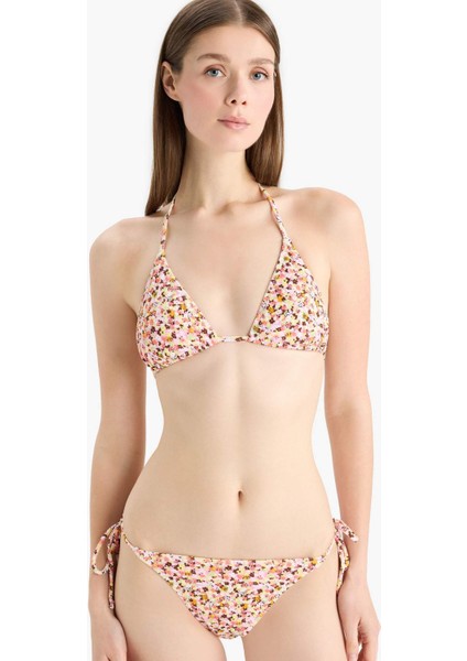 Regular Fit Çiçekli Bürümcük Üçgen Bikini Üstü-Fall in Love E2576AX25SM modelleri