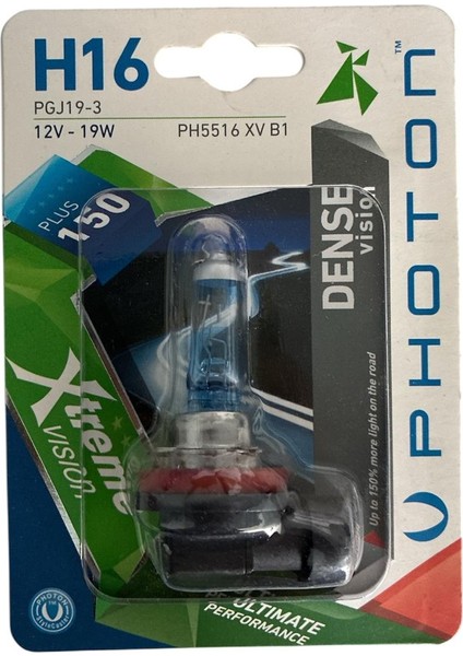 H16 12V Xtreme Vision %150 Daha Fazla Işık Ampul