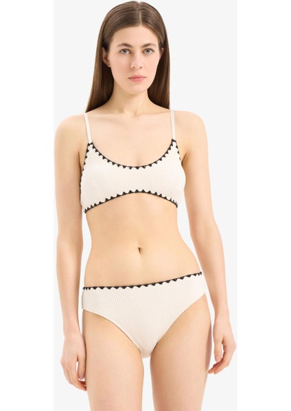 Regular Fit Bürümcük Bikini Altı-Fall in Love E0309AX25SM