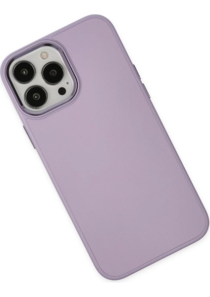 Newface iPhone 13 Pro Max Kılıf Asya Deri Silikon - Lila