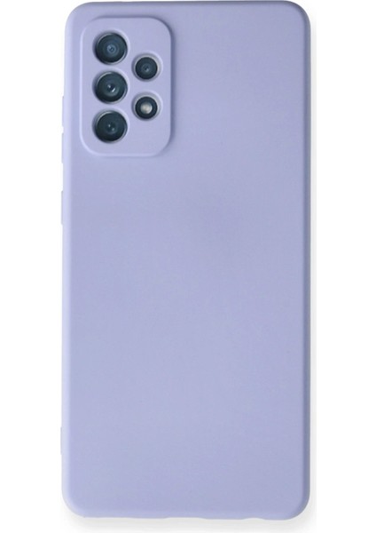 Newface Samsung Galaxy A72 Kılıf Nano Içi Kadife Silikon - Lila