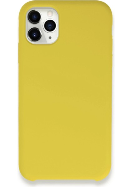 Newface iPhone 11 Pro Max Kılıf Lansman Legant Silikon - Sarı