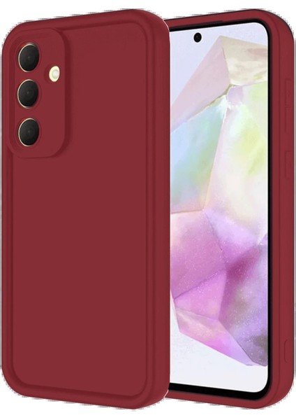 Newface Samsung Galaxy A16 5g Kılıf Viera Silikon - Bordo