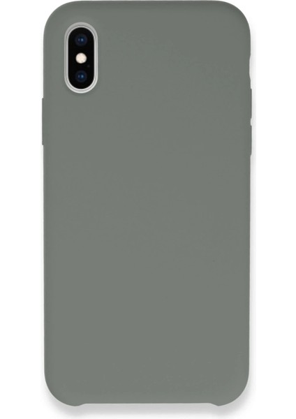 Newface iPhone Xs Max Kılıf Lansman Legant Silikon - Gri
