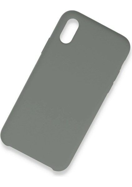 Newface iPhone Xs Max Kılıf Lansman Legant Silikon - Gri