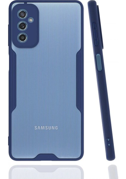 Newface Samsung Galaxy M52 5g Kılıf Platin Silikon - Lacivert