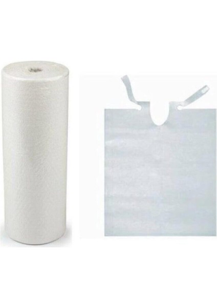 Elite Dişci Hasta Önlüğü Eko 50X60CM Tek Kullanımlık Laminasyonlu Önlük 2 Rulo (80'li) 1 Adet