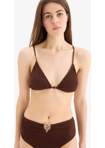 Regular Fit Bürümcük Bikini Üstü-Fall in Love E0205AX25SM