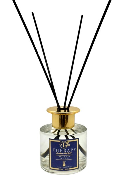 , Ocean Blue - Lüks Çubuklu Oda Kokusu - 120 ml - Platform Gold Kapak fırsatları