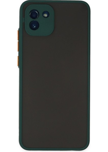 Newface Samsung Galaxy A03 Kılıf Montreal Silikon Kapak - Yeşil