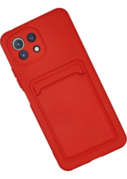Newface Xiaomi Mi 11 Kılıf Kelvin Kartvizitli Silikon - Kırmızı fiyatları