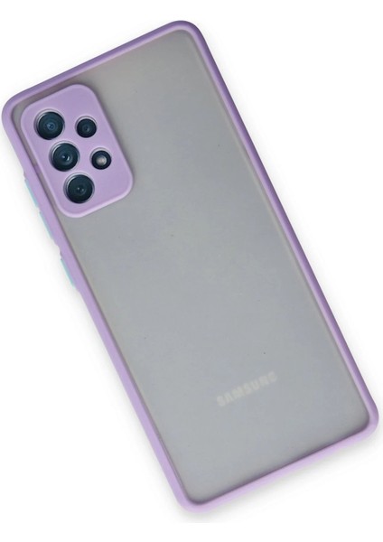 Newface Samsung Galaxy A72 Kılıf Montreal Silikon Kapak - Mor