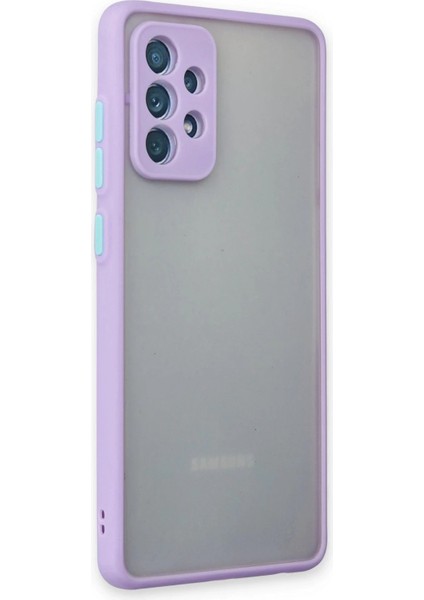 Newface Samsung Galaxy A72 Kılıf Montreal Silikon Kapak - Mor