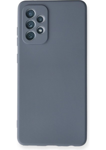 Newface Samsung Galaxy A72 Kılıf Nano Içi Kadife Silikon - Gri