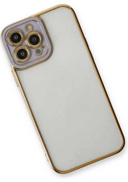 Newface iPhone 13 Pro Kılıf Liva Lens Silikon - Lila modelleri