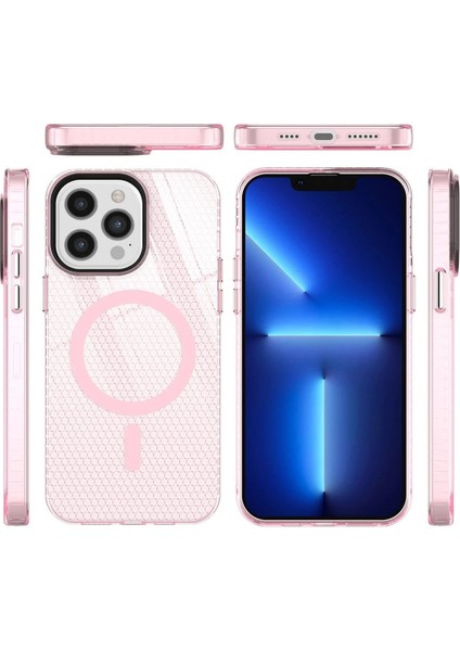 Newface iPhone 12 Pro Max Kılıf Beta Magneticsafe Silikon - Pembe