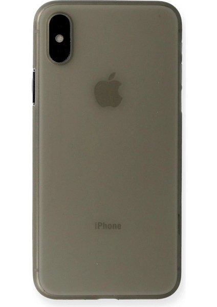 Newface iPhone Xs Max Kılıf Pp Ultra Ince Kapak - Gri
