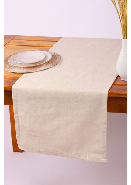 Elite Pamuk Keten Düz Runner 40X150 1 Adet