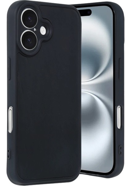 Newface iPhone 16 Kılıf Aras Deri Kapak - Siyah