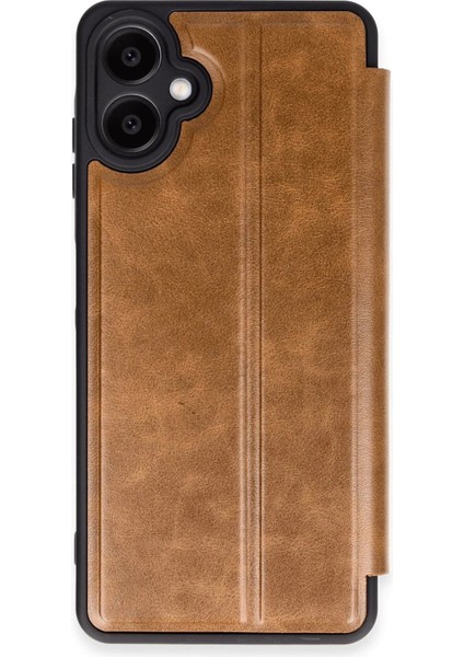 Newface Samsung Galaxy A06 Kılıf Flip Cover - Taba