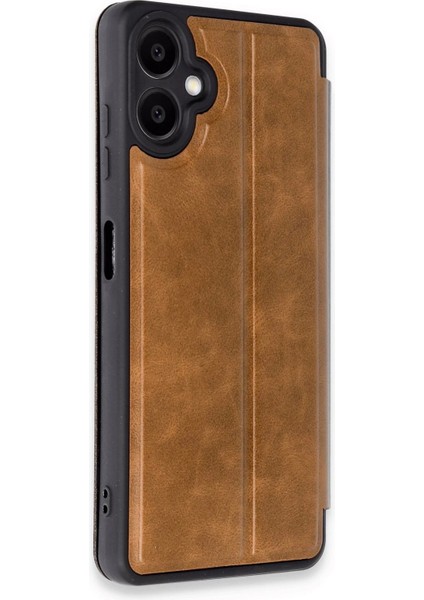 Newface Samsung Galaxy A06 Kılıf Flip Cover - Taba