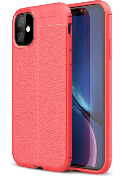Newface iPhone 11 Kılıf Auto Focus Kapak - Kırmızı