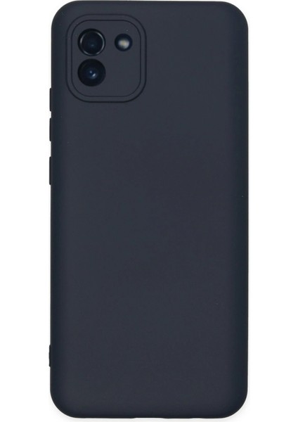 Newface Samsung Galaxy A03 Kılıf Nano Içi Kadife Silikon - Lacivert