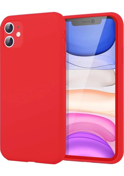 Newface iPhone 11 Kılıf First Silikon - Kırmızı