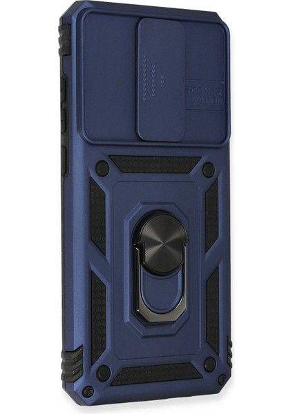 Newface Xiaomi Redmi Note 8 Pro Kılıf Pars Lens Yüzüklü Silikon - Lacivert fiyatları