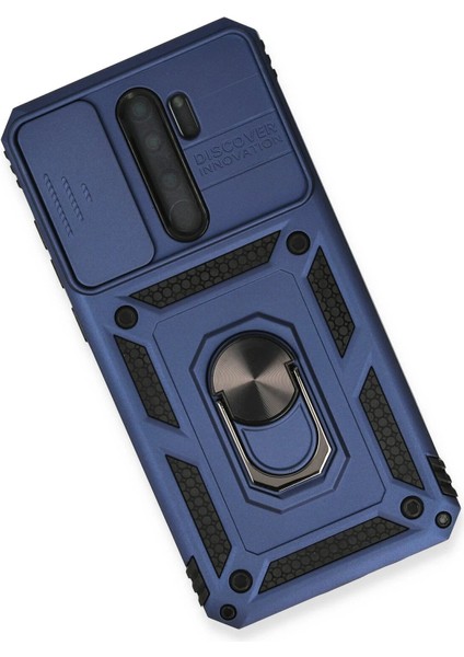 Newface Xiaomi Redmi Note 8 Pro Kılıf Pars Lens Yüzüklü Silikon - Lacivert modelleri