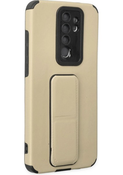 Newface Xiaomi Redmi Note 8 Pro Kılıf Mega Standlı Silikon - Gold fiyatları