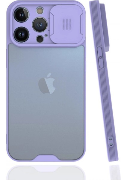 Newface iPhone 13 Pro Kılıf Platin Kamera Koruma Silikon - Lila
