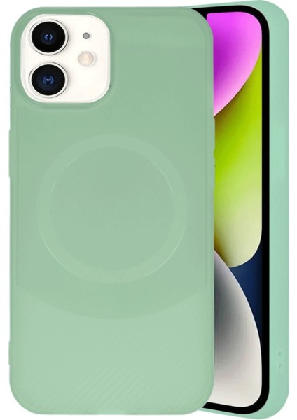 Newface iPhone 11 Kılıf Maya Karbon Kapak - Su Yeşili