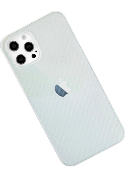 Newface iPhone 12 Pro Max Kılıf Karbon Pp Silikon - Şeffaf