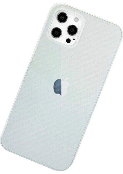 Newface iPhone 12 Pro Max Kılıf Karbon Pp Silikon - Şeffaf