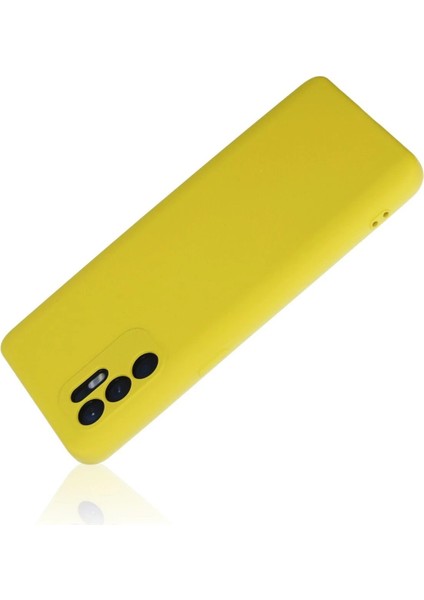 Newface Oppo Reno 6 Kılıf Nano Içi Kadife Silikon - Sarı1 modelleri