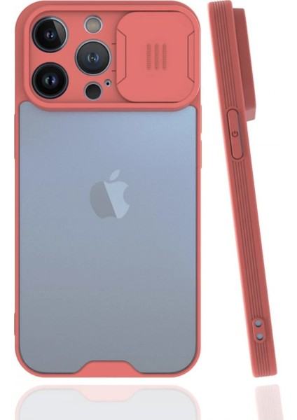 Newface iPhone 13 Pro Kılıf Platin Kamera Koruma Silikon - Pembe