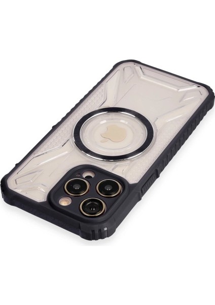 Newface iPhone 13 Pro Kılıf Prag Magneticsafe Kapak - Siyah