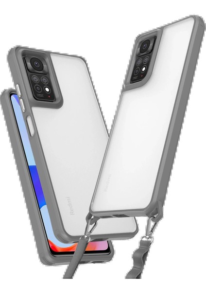 Newface Xiaomi Redmi Note 11 Pro Kılıf Penta Silikon Kılıf - Titan Gri