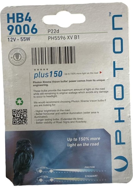 Hb4 9006 12V55W Xtreme Vision Ampul fiyatları